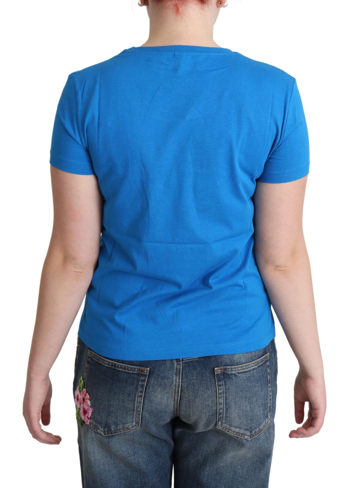 Schickes Moschino-Baumwoll-T-Shirt mit einzigartigem Print