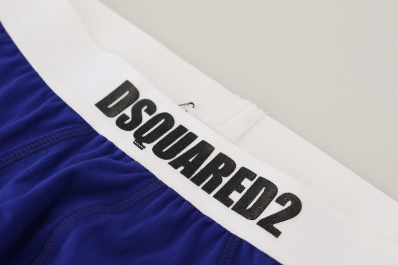 Dsquared² Schicke Slips aus Baumwollmischung in Blau und Weiß