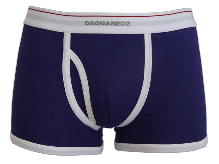 Dsquared² Schicke Boxershorts aus Stretch-Baumwolle in Blau und Weiß