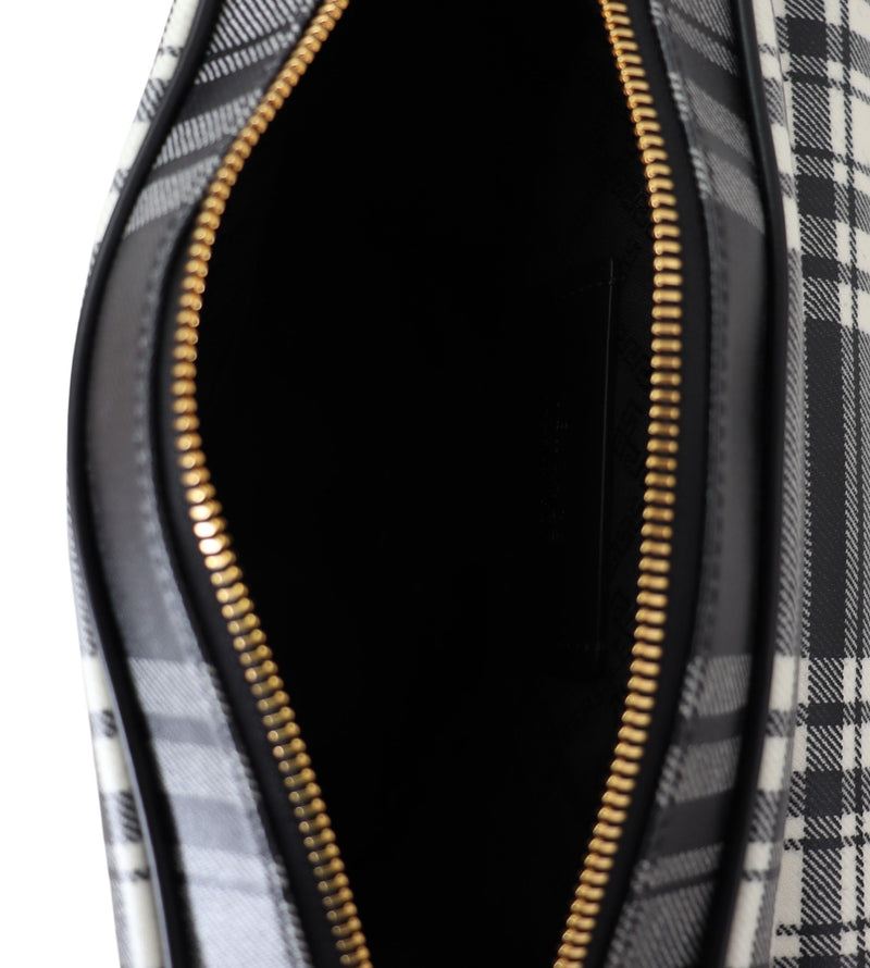 Versace – Elegante Umhängetasche aus grauem Leder
