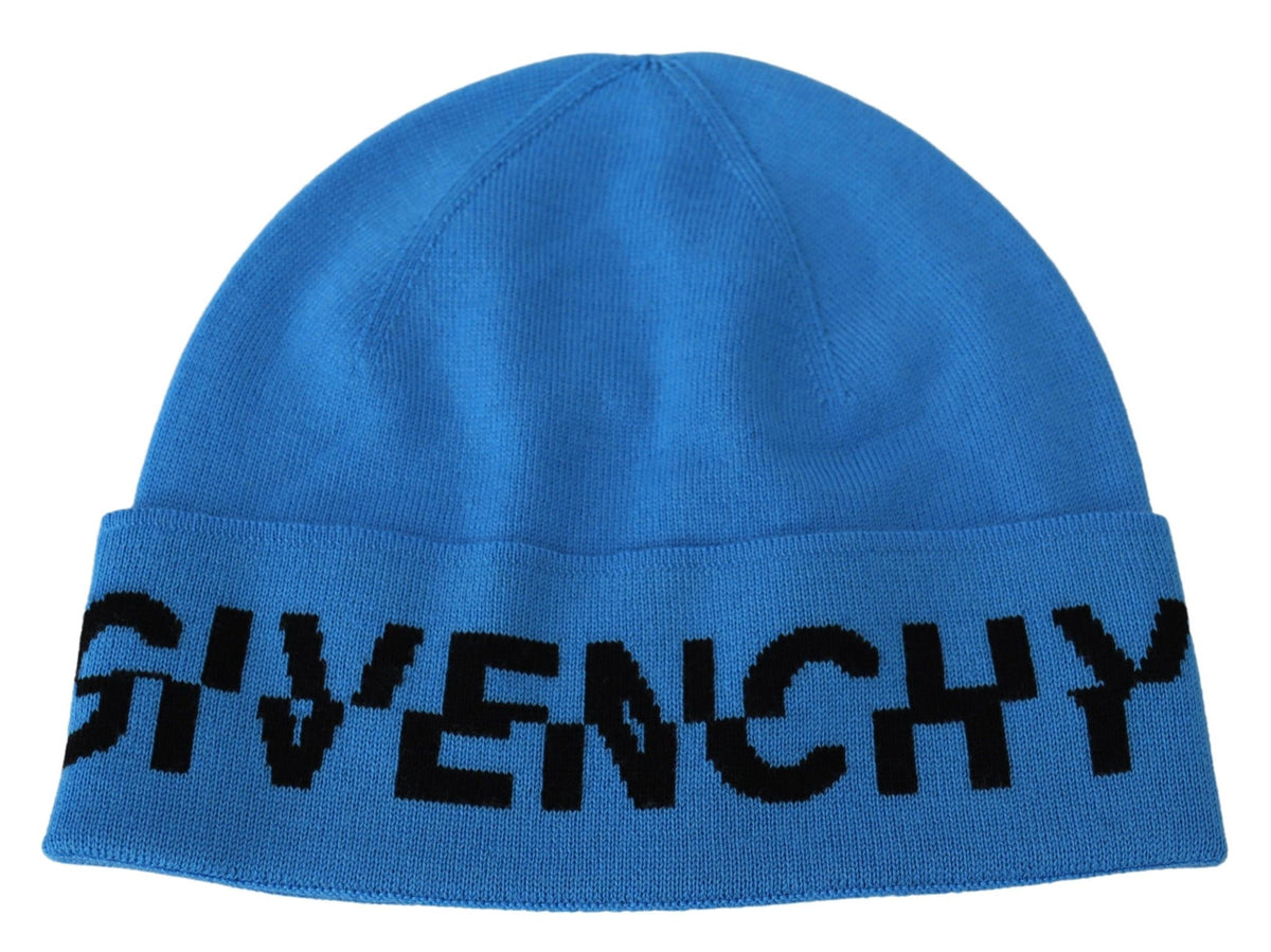 Givenchy – Schicke Wollmütze mit charakteristischem schwarzen Logo