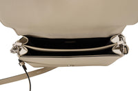 Karl Lagerfeld – Schicke, salbeigrüne Umhängetasche mit zwei Riemen