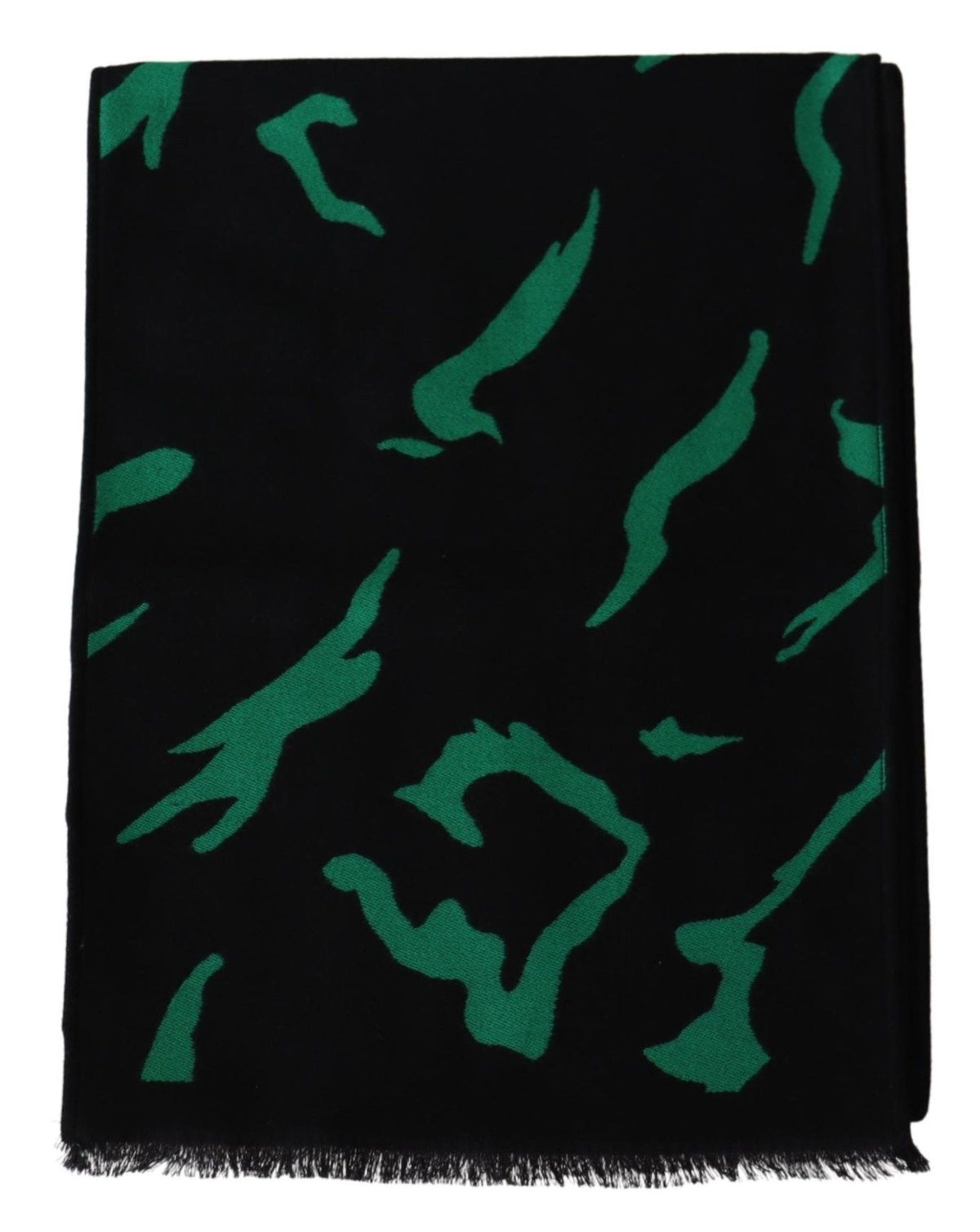 Givenchy Eleganter Unisex-Schal aus Wolle und Seide in Schwarz