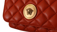 Versace – Elegante Umhängetasche aus rotem Nappaleder