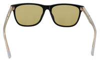 Diesel – Schicke Sonnenbrille aus schwarzem Acetat mit gelben Gläsern