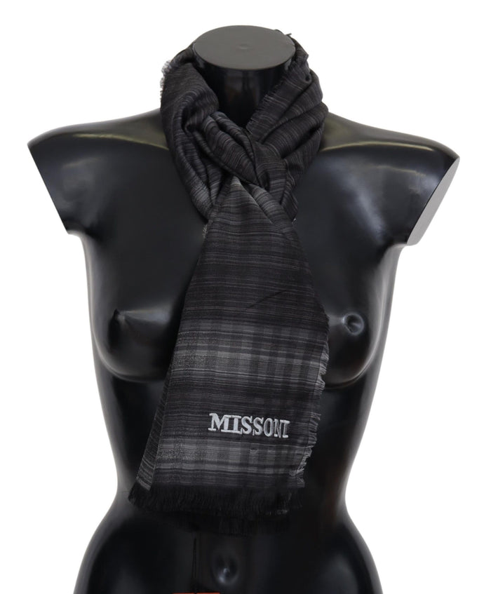 Missoni Eleganter Schal aus Wolle und Seide mit Punkten