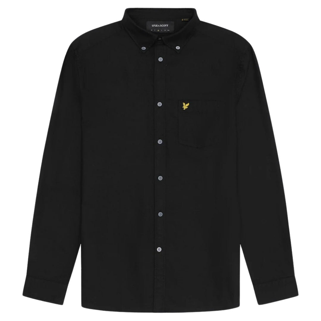 Lyle & Scott Black Long Sleeve Shirt L