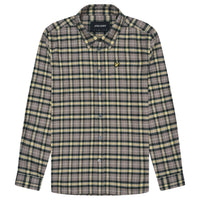 Lyle & Scott Check Flannel Argyle Teal Green Long Sleeve Shirt M