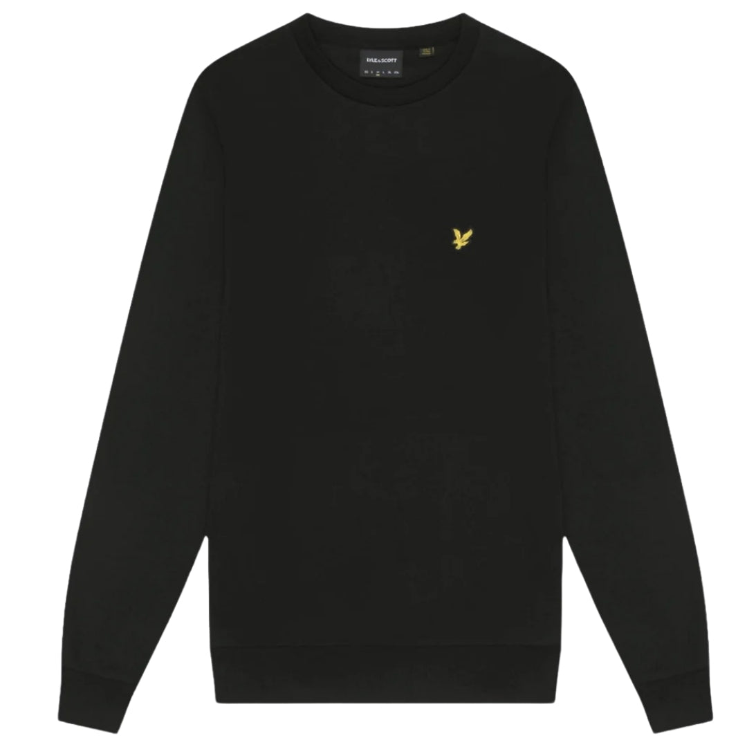 Lyle & Scott Interlock Jet Black Pull-over Sweatshirt S