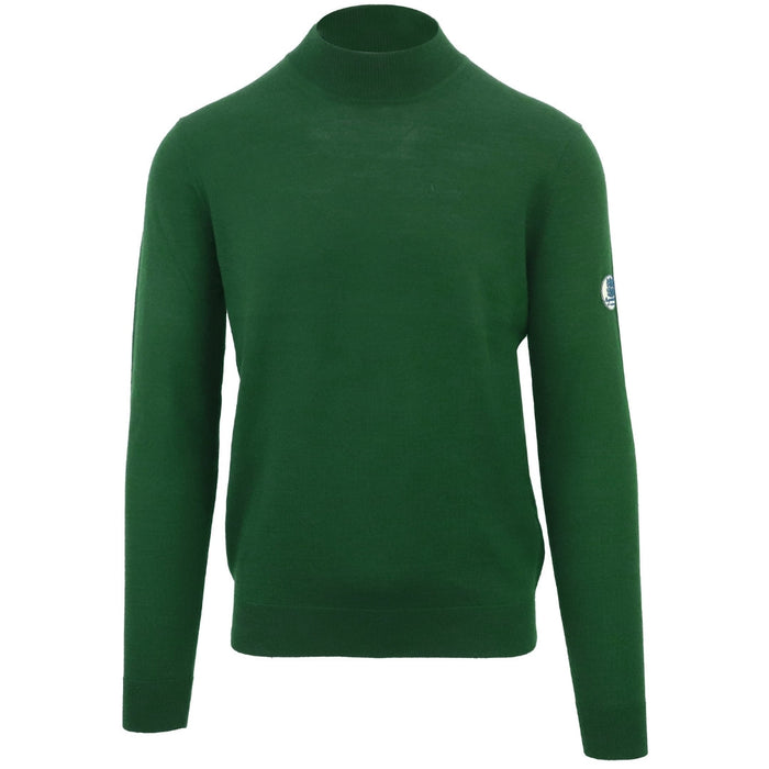 Aquascutum Plain Funnel Neck Green Jumper S