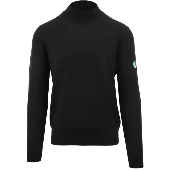 Aquascutum Plain Funnel Neck Black Jumper S