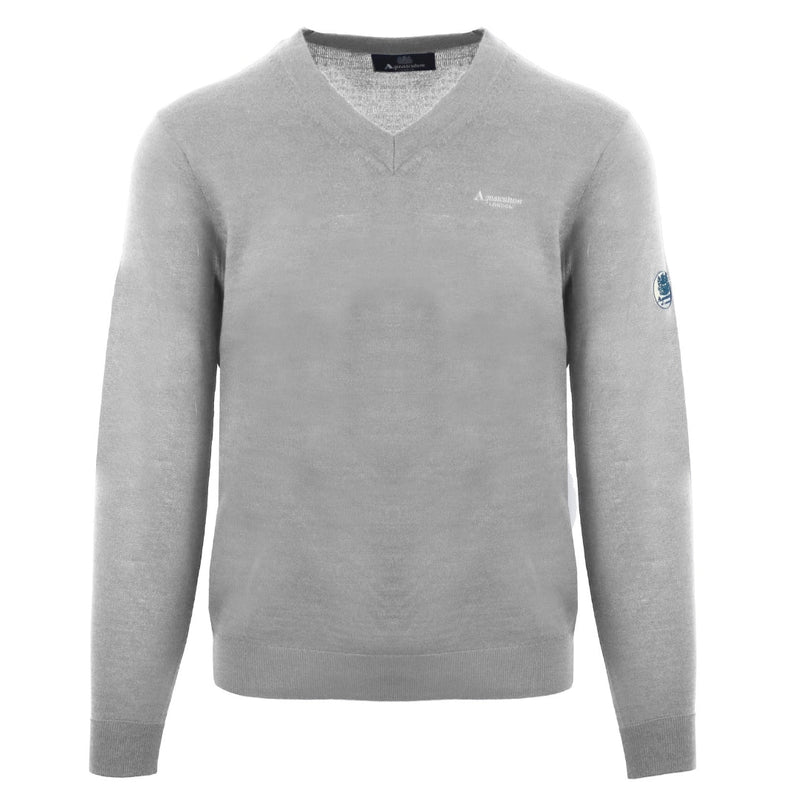 Aquascutum V-Neck Grey Pull Over Jumper S