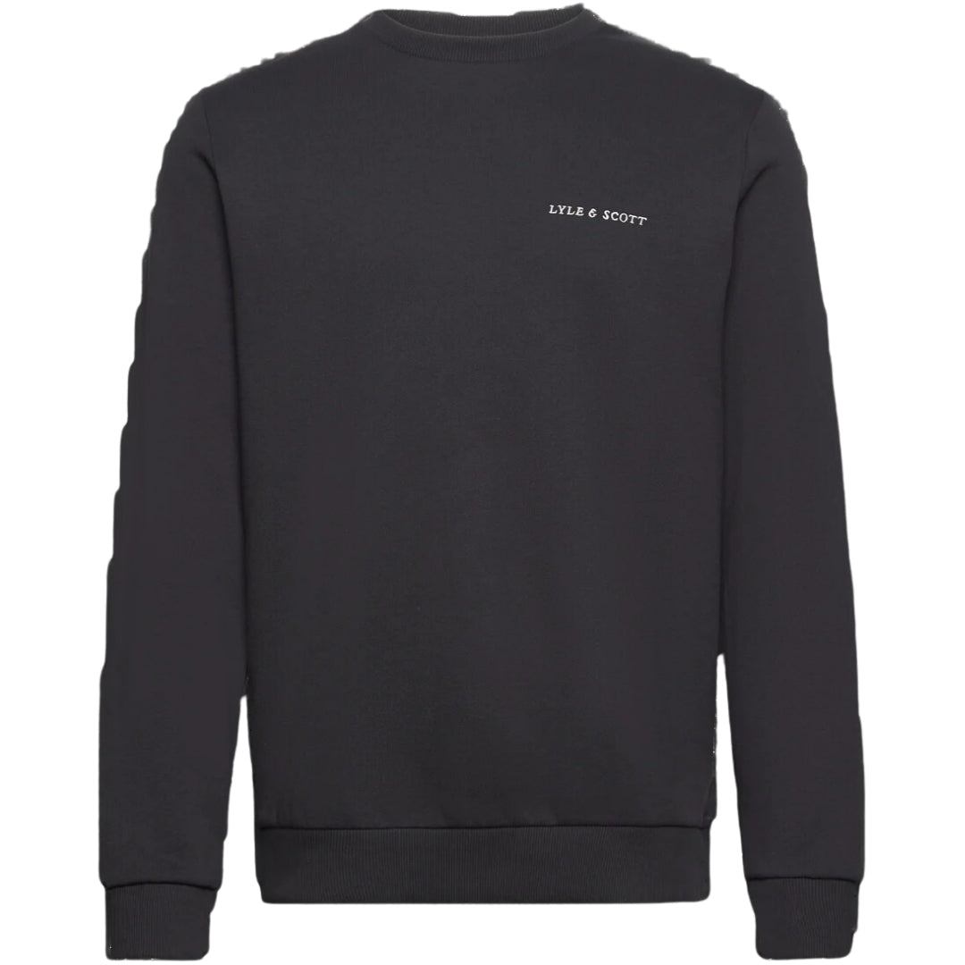 Lyle & Scott Embroidered Logo Fletcher Black Sweatshirt