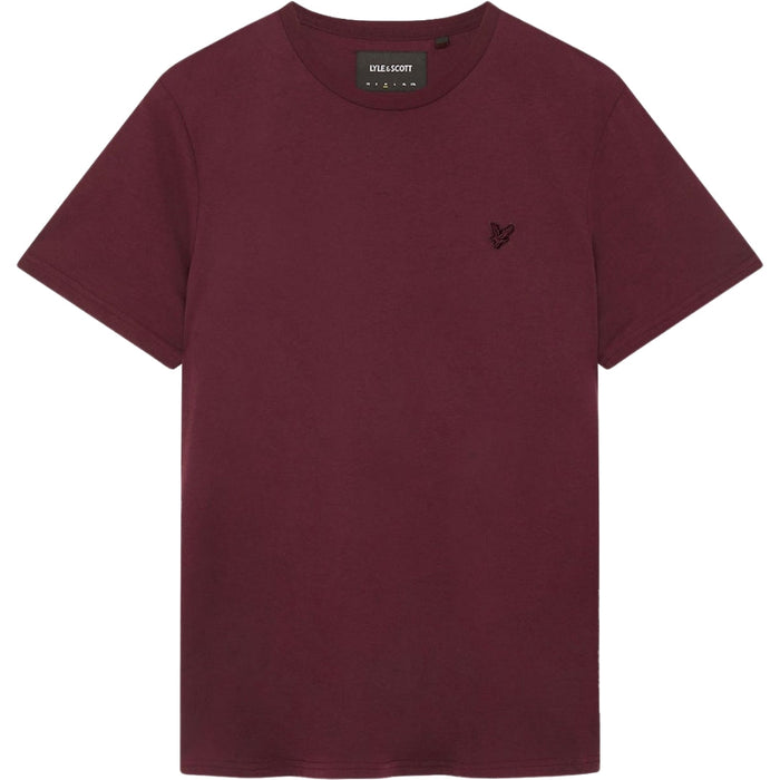 Lyle & Scott Tonal Eagle Burgundy T-Shirt