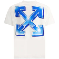 Off-White Blue Metal Arrow Slim Fit White T-Shirt XL