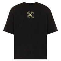 Off White Splash Arrow Logo Over Skate Fit Black T Shirt