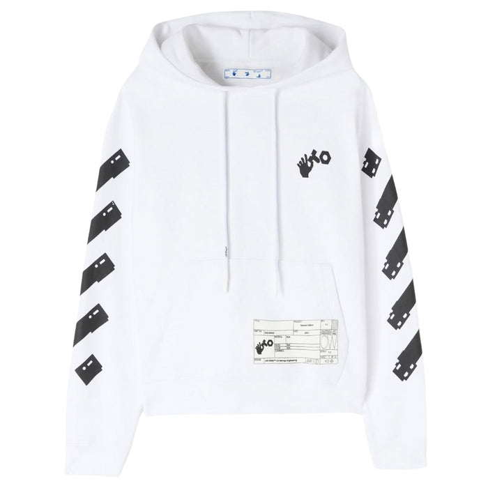 Off-White X Teenage Engineering Regular Fit White Hoodie XS