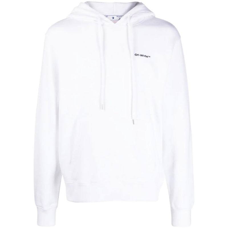 Off-White Diag Wave Outline White Hoodie XS