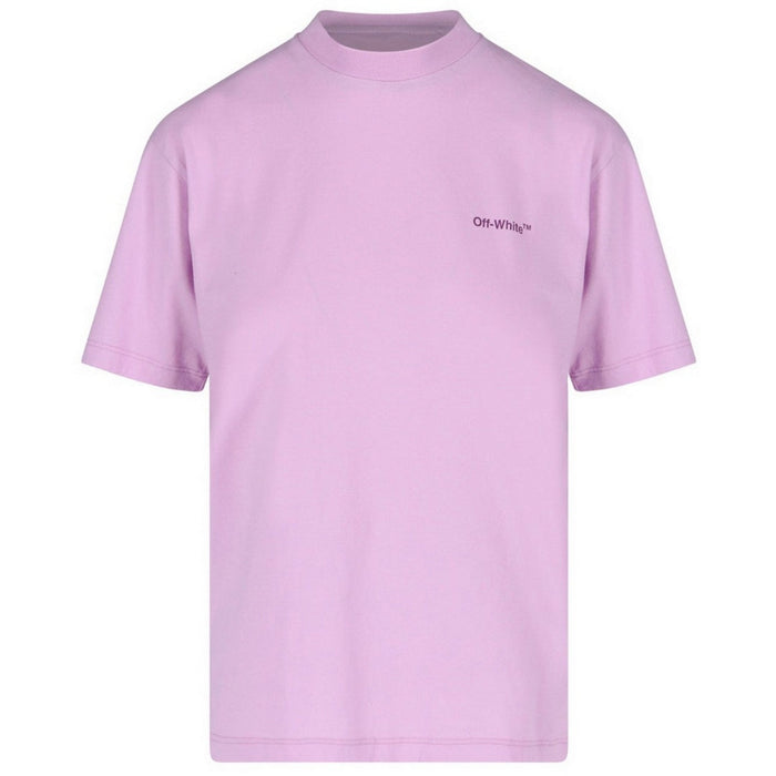 Off-White Diag Logo Regular Fit Purple T-Shirt XS