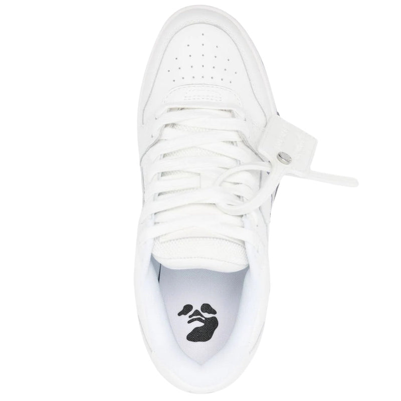 Off White Out Of Office 'For Walking' Lilac/White Leather Sneakers