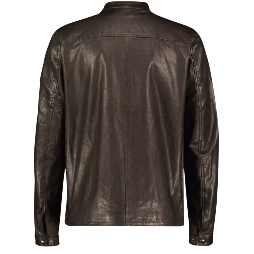 Belstaff Raceway Dark Brown Leather Jacket M