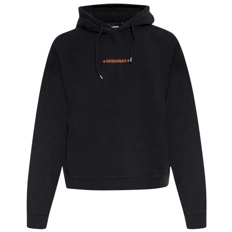 Dsquared2 Cipro Fit Small Logo Black Hoodie  S