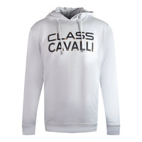 Cavalli Class Reverse Logo White Hoodie M