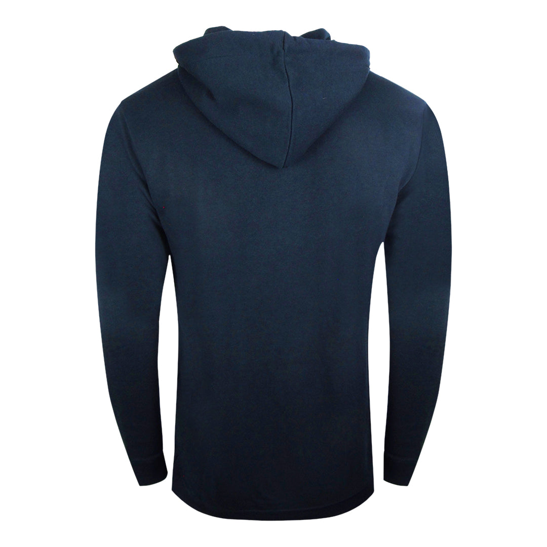 Cavalli Class Reverse Logo Navy Blue Hoodie M