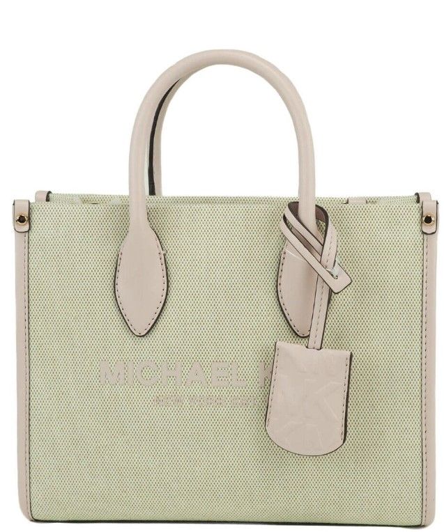 Michael Kors Mirella Kleine Puderrosa Canvas Shopper Umhängetasche Handtasche
