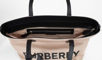 Burberry Kleine Rose Beige Logo Marken Econyl Nylon Tote Schulter Handtasche Geldbörse