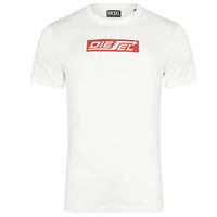 Diesel Arrow Logo White T-Shirt XS