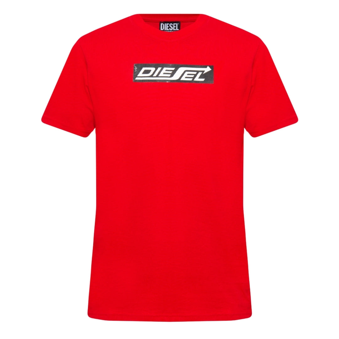 Diesel Arrow Logo Red T-Shirt S