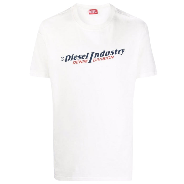 Diesel Industry Denim Division Logo White T-Shirt XS