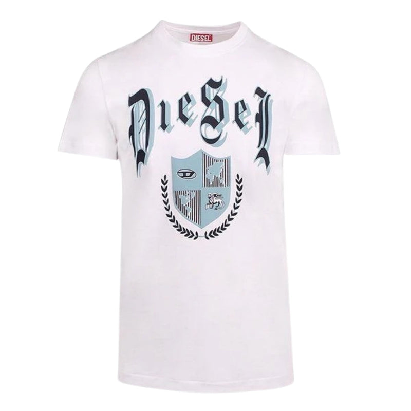 Diesel Medieval Design White T-Shirt XS