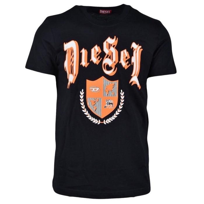 Diesel Medieval Design Black T-Shirt S