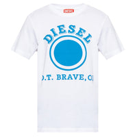 Diesel Dot Logo White T-Shirt S