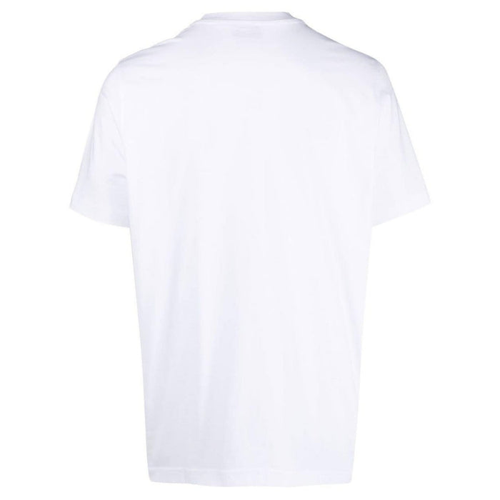 Diesel Peel Effect Logo White T-Shirt L