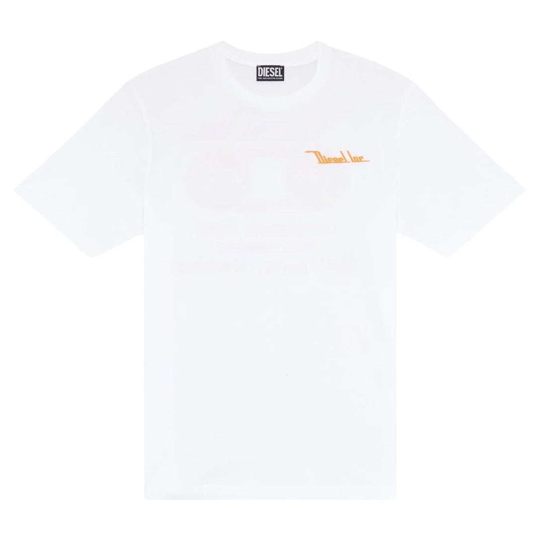 Diesel Northen Fed Logo White T-Shirt S