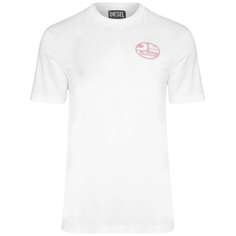 Diesel Oval DS Logo Bright White T-Shirt XS