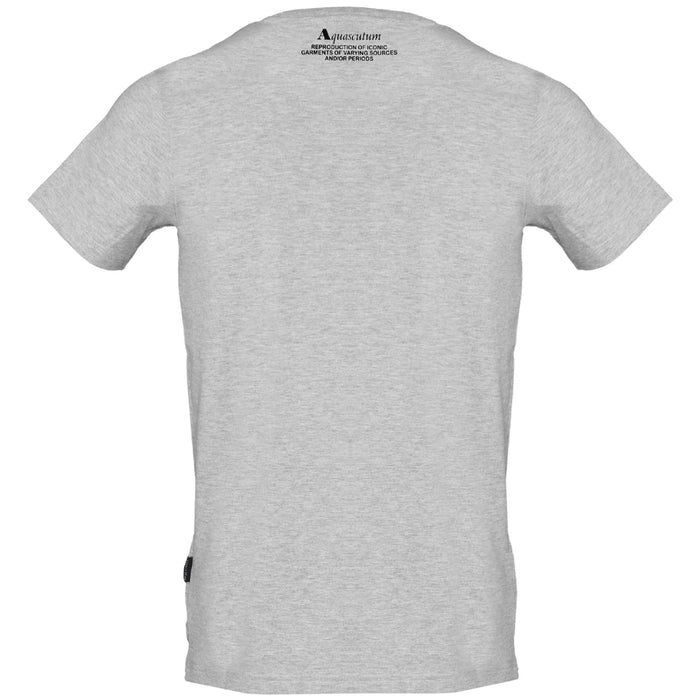 Aquascutum Large Shield Aldis Logo Grey T-Shirt S