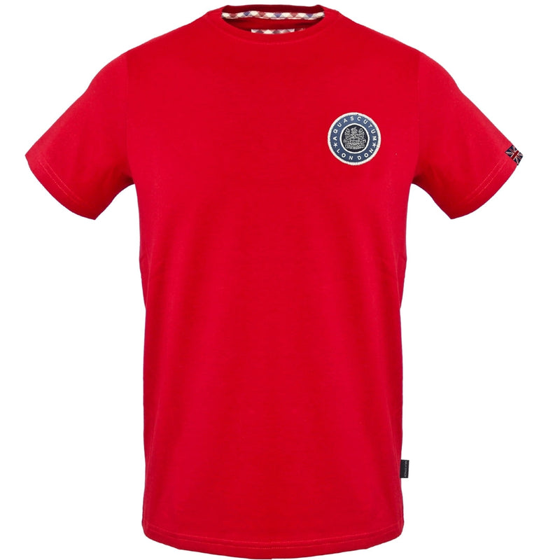 Aquascutum Small London Circle Logo Red T-Shirt S