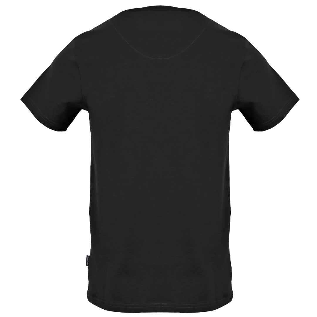 Aquascutum Small London Circle Logo Black T-Shirt S