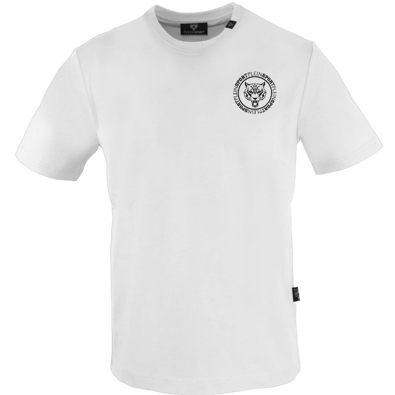 Plein Sport Small Circle Emblem Logo White T-Shirt L