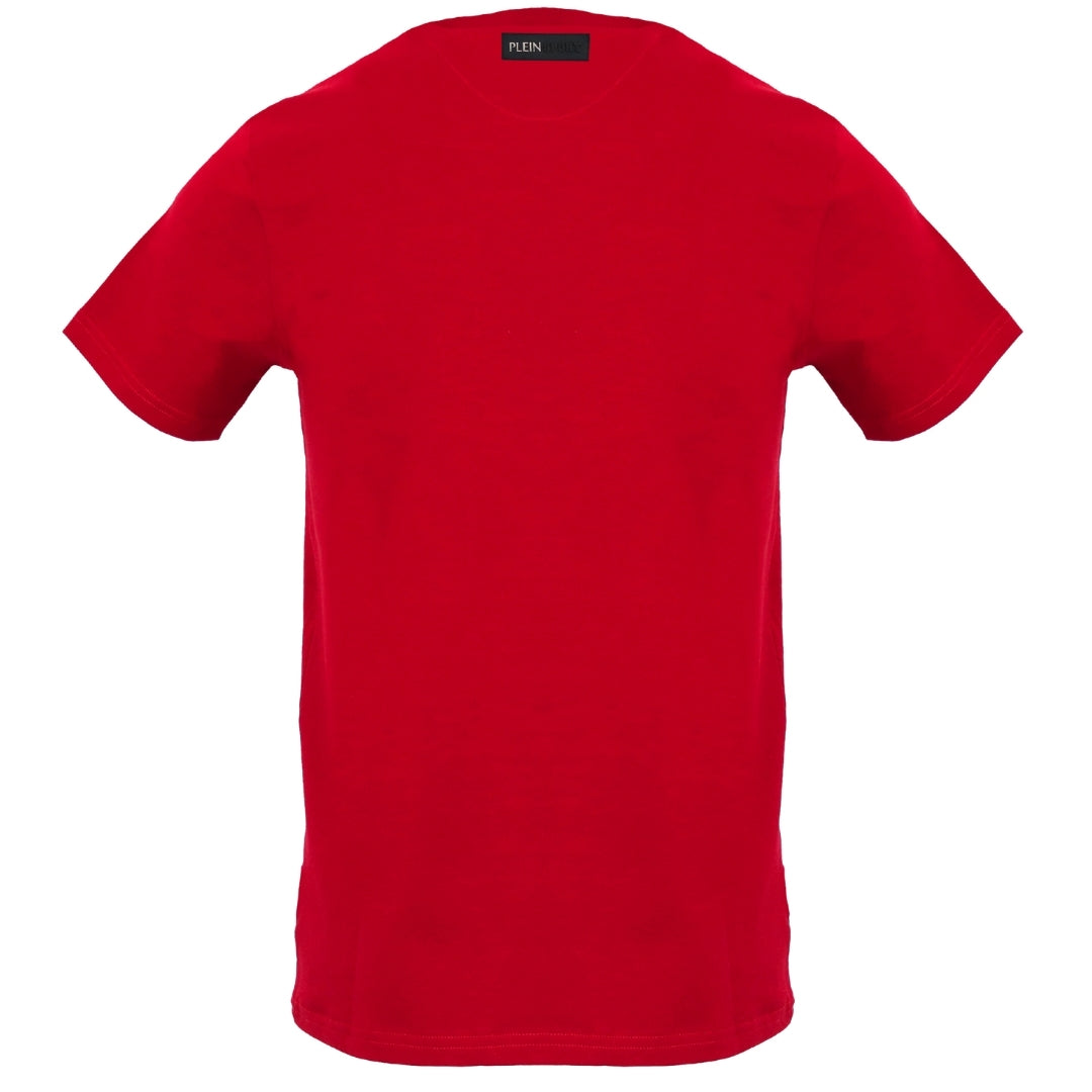 Plein Sport Small Circle Emblem Logo Red T-Shirt S