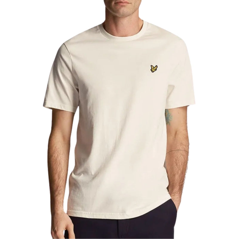 Lyle & Scott Branded Chest Logo Chalk White T-Shirt L