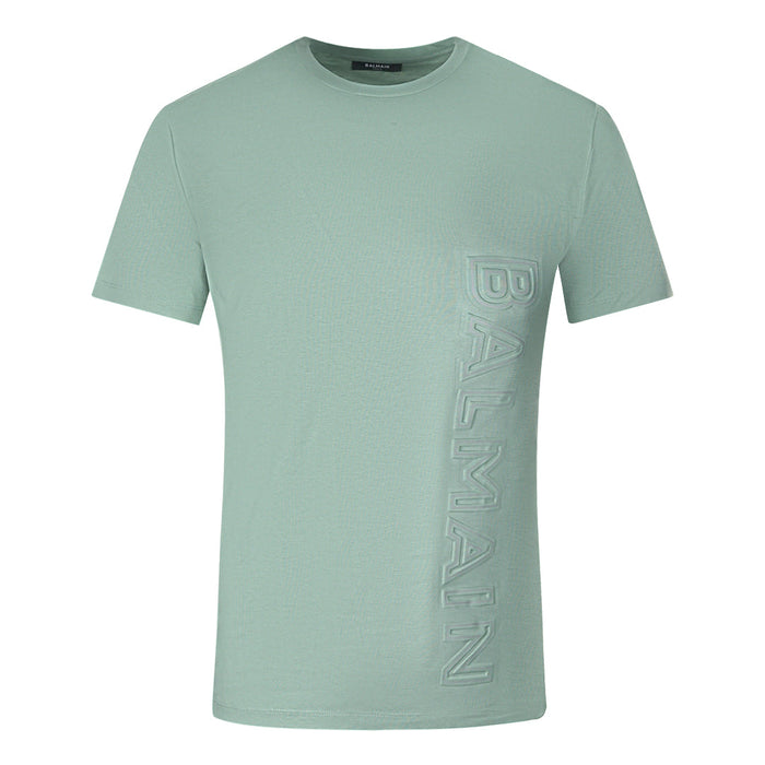 Balmain Mens T Shirt Ah0Eg010Bc22 Lhg Green