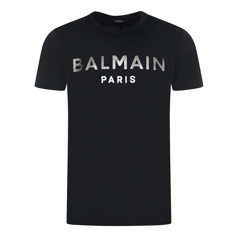 Balmain Mens T Shirt Ah1Ef000Bb29 Eac Black