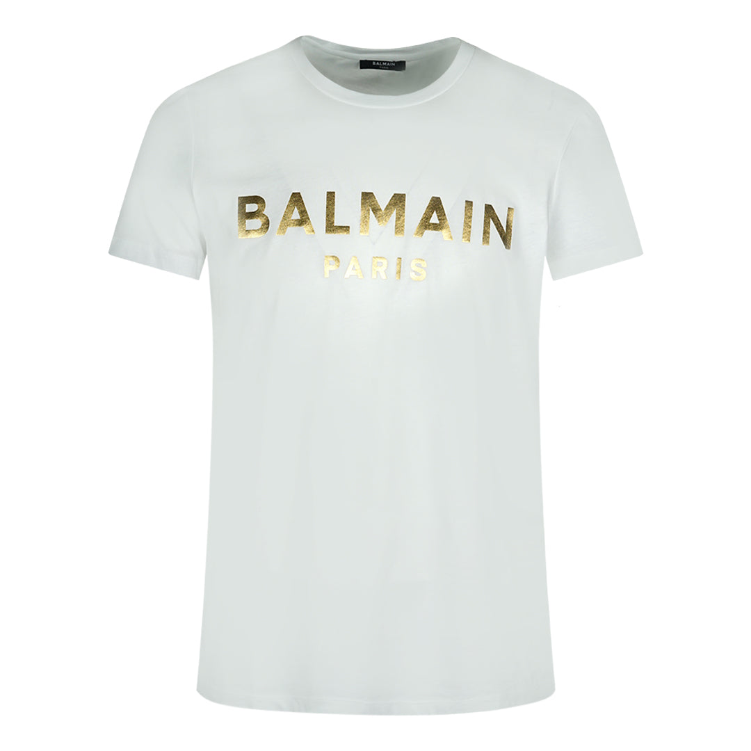 Balmain Mens T Shirt Ah1Ef000Bb29 Gad White