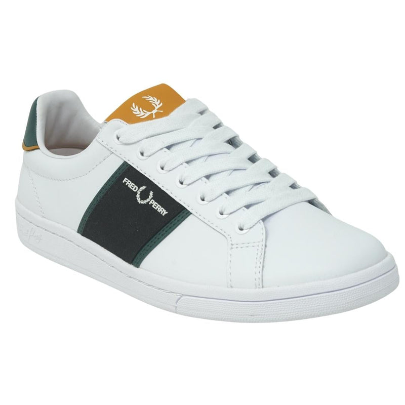 Fred Perry Mens B8351 134 Trainers White