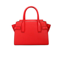 Michael Kors Carmen Medium Bright Red Leather Satchel Bag Purse